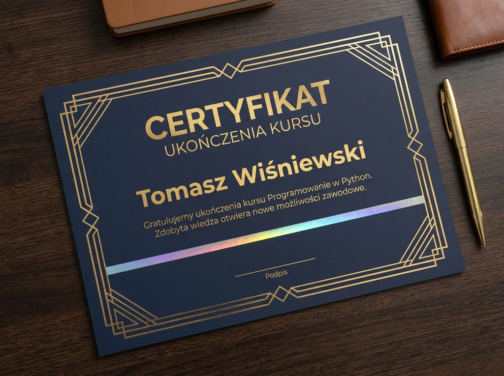 Certyfikat kursu online